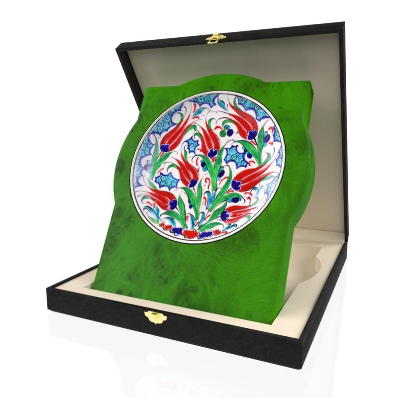 CP 142 Wooden Award With Ceramic Glaze